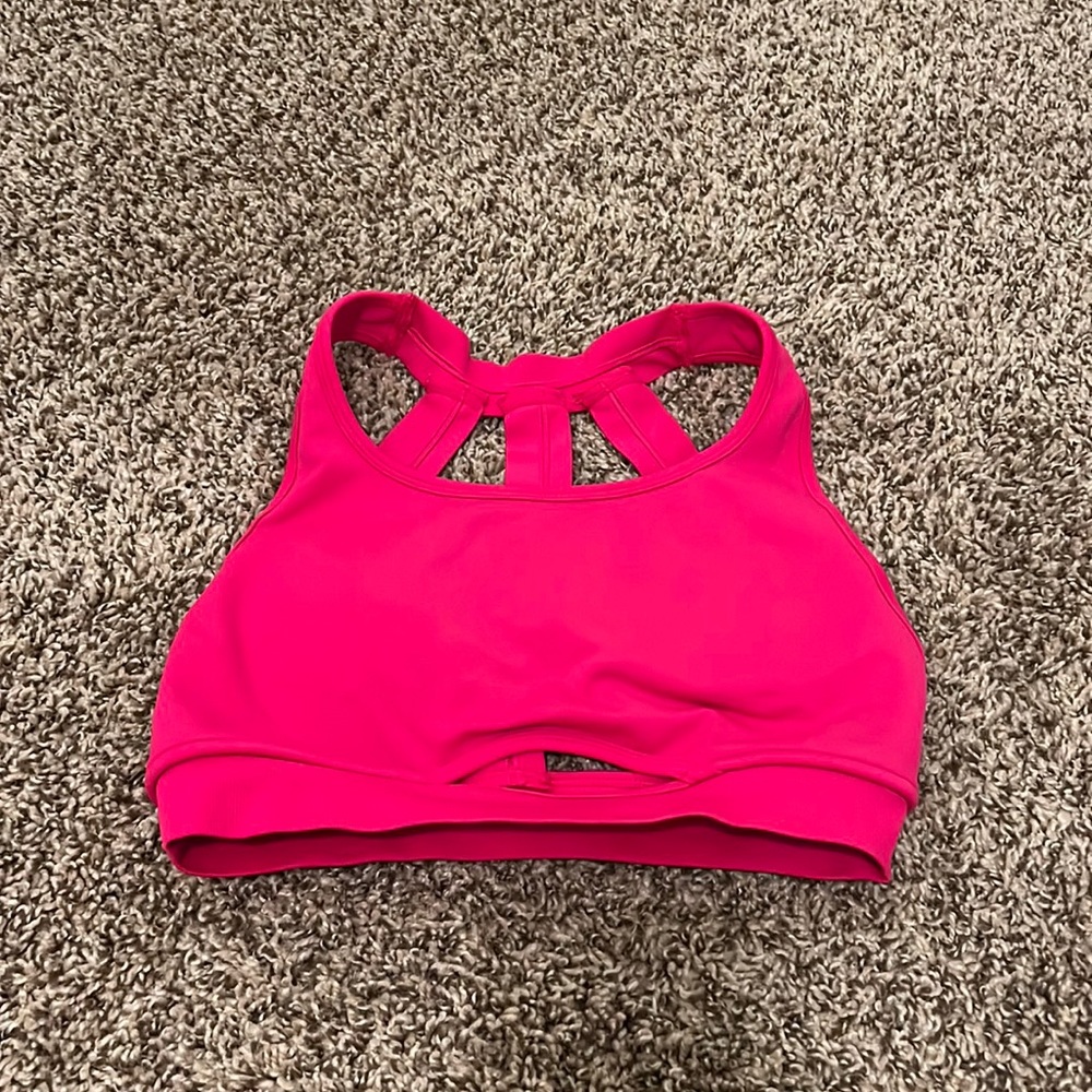 Alphalete Trinity Bra- Pink, size small